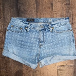 J.CREW, Indigo Denim Shorts, Size 30